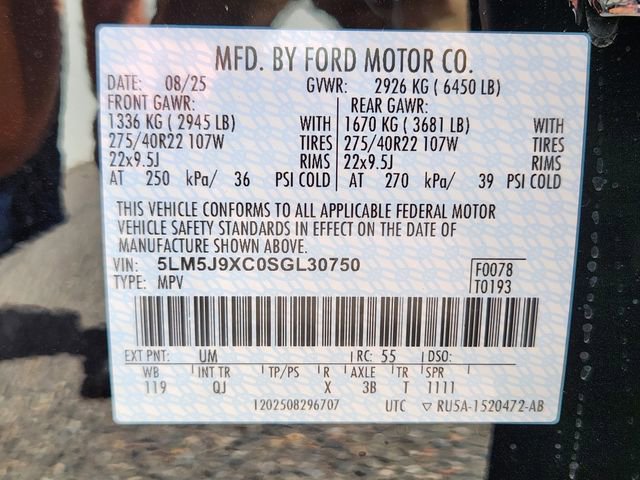 New 2025 Lincoln Aviator Black Label w/ Jet Appearance Package image 24