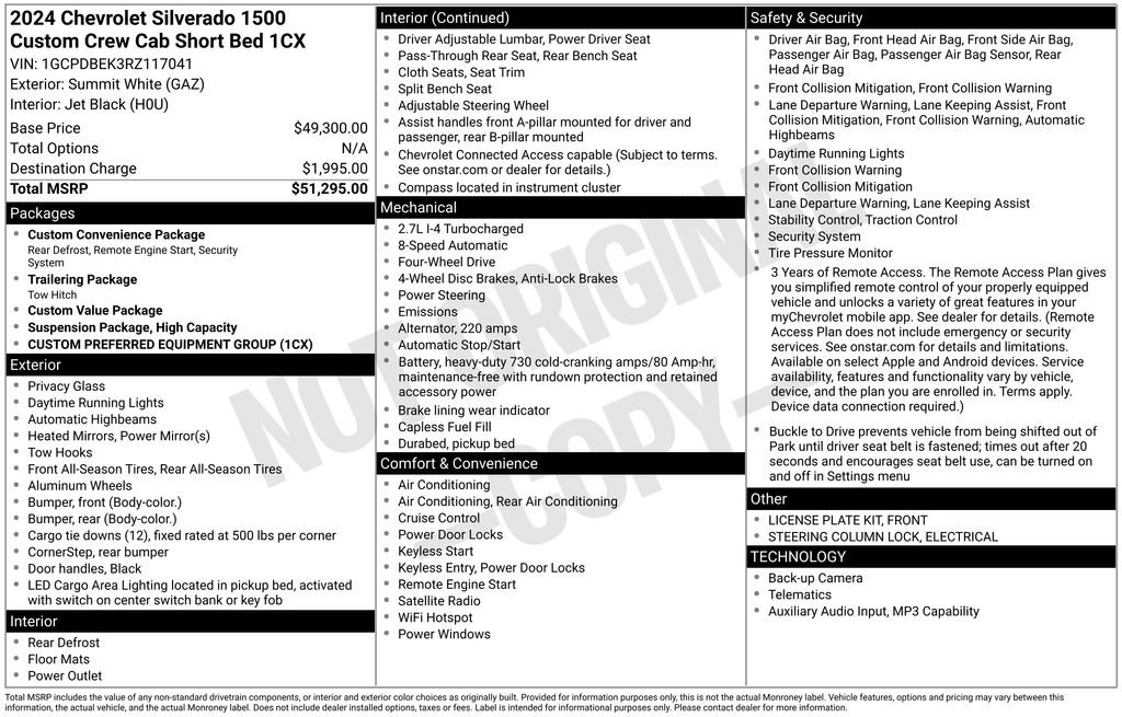 Used 2024 Chevrolet Silverado 1500 Custom image 4