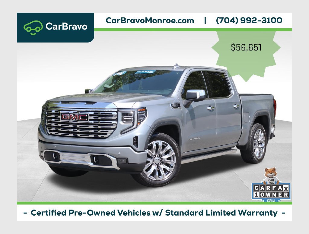 Certified 2025 GMC Sierra 1500 Denali w/ Denali Reserve Package AWD/4WD 360° Tour