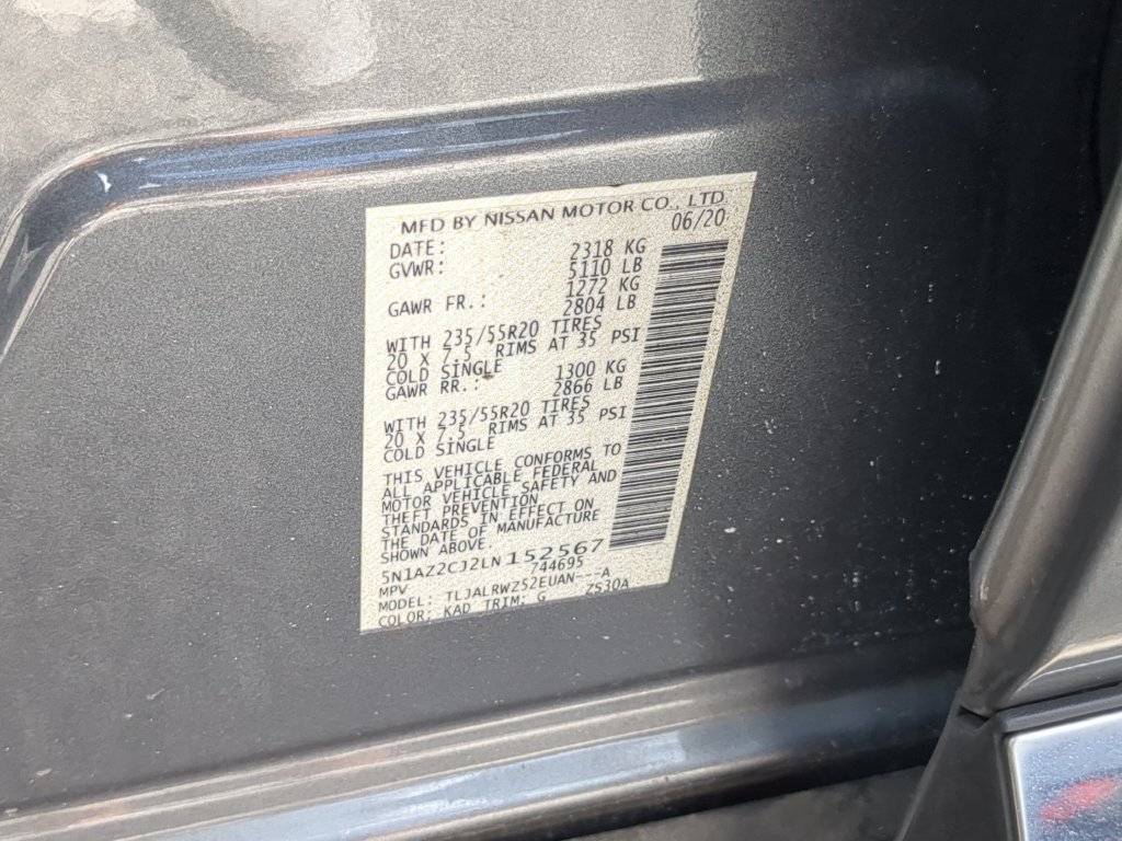 Used 2020 Nissan Murano SL FWD image 36