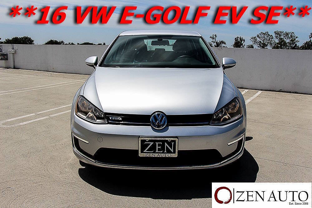 Used 2016 Volkswagen e-Golf SE FWD image 2