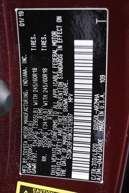 Used 2019 Toyota Highlander XLE FWD image 44