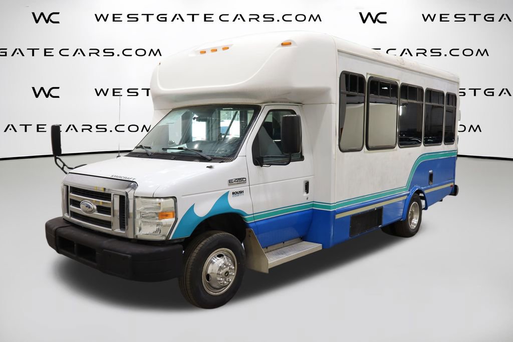 Used 2015 Ford E-450 and Econoline 450 Super Duty w/ Shuttle Bus Prep Package RWD image 1
