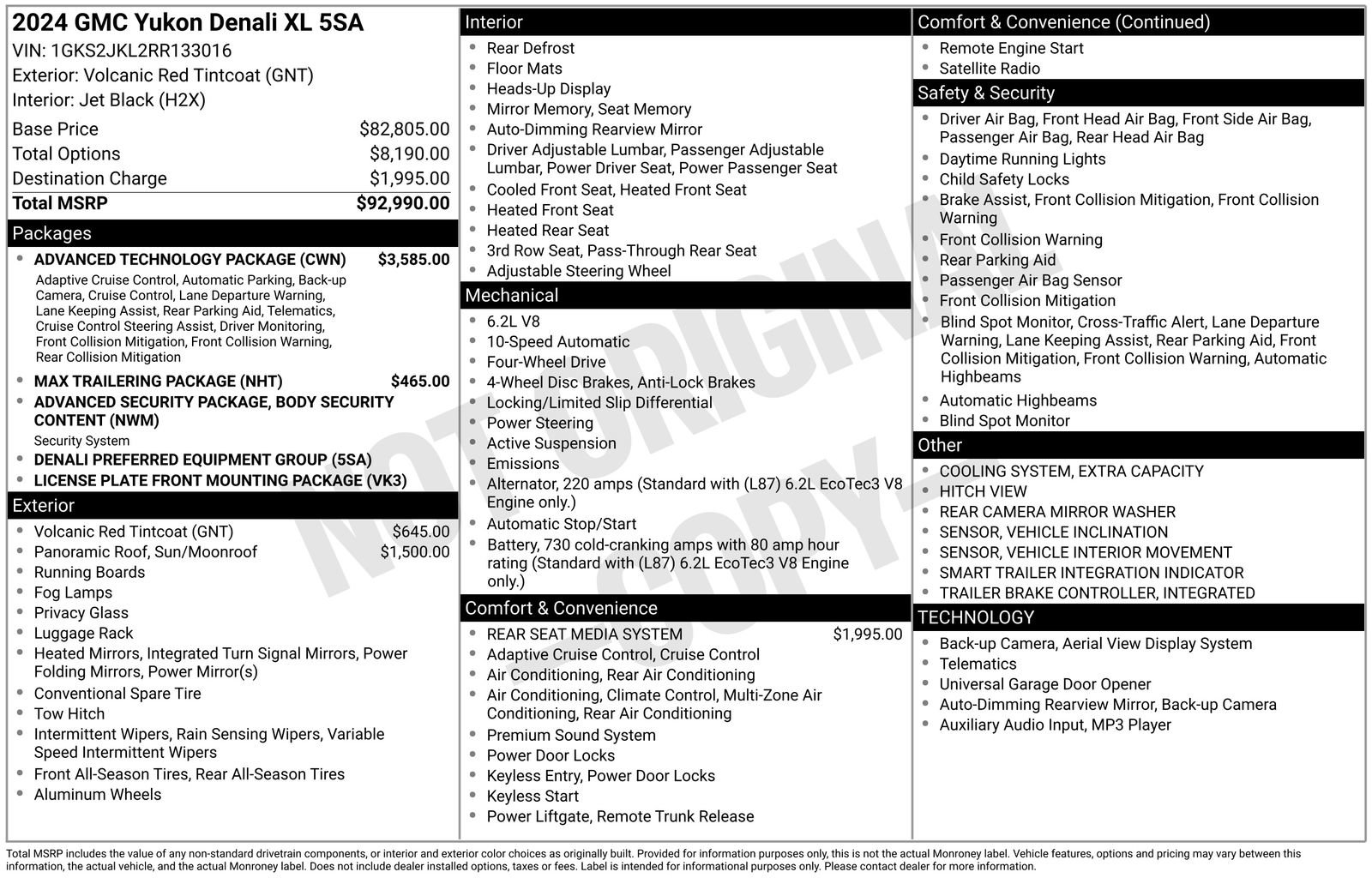 Certified 2024 GMC Yukon XL Denali w/ Advanced Technology Package AWD/4WD image 31