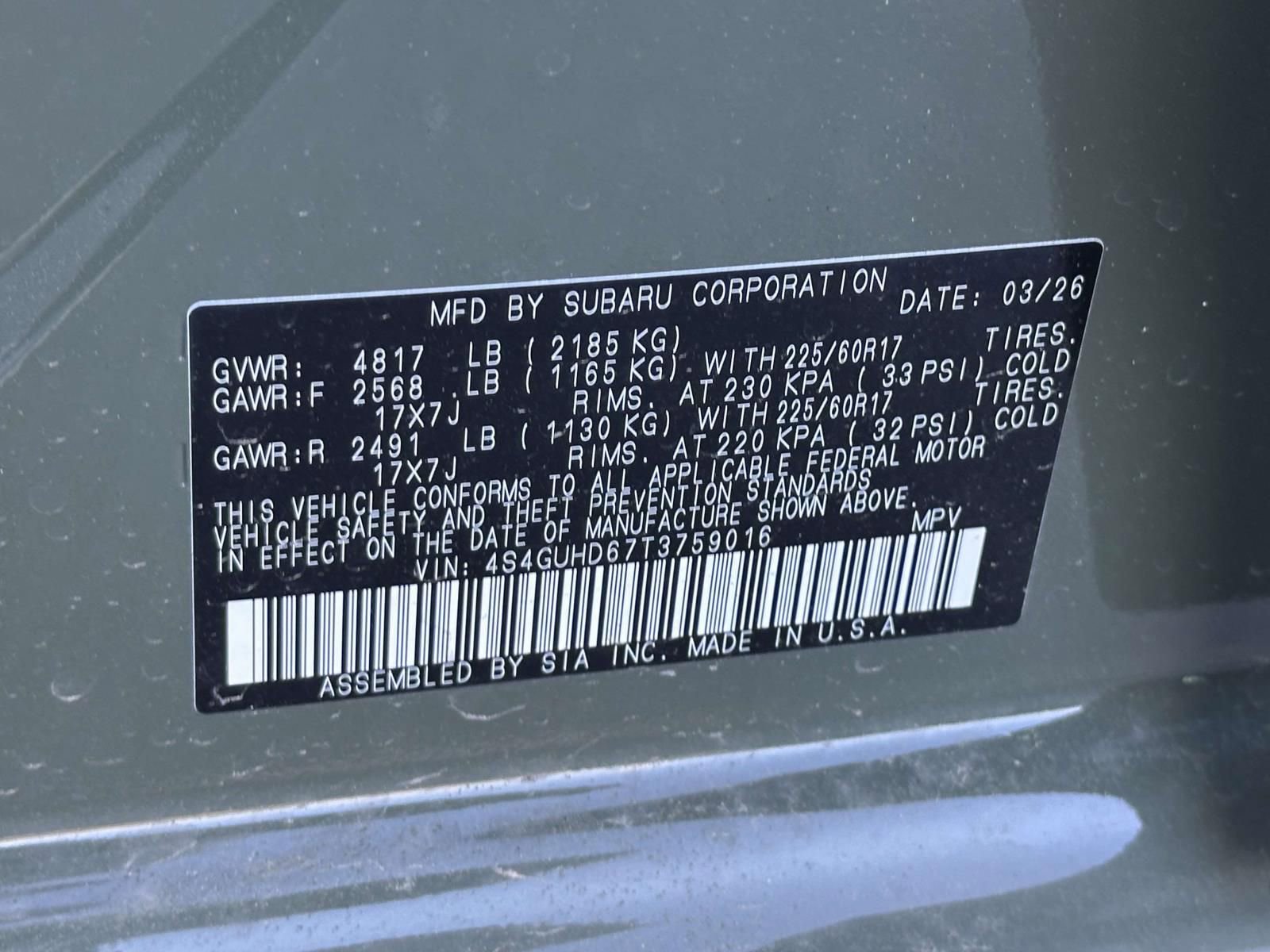 New 2026 Subaru Crosstrek 2.0i Premium AWD/4WD image 15