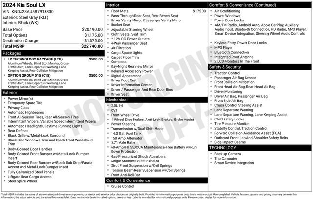 Used 2024 Kia Soul LX w/ Option Group 015 image 7