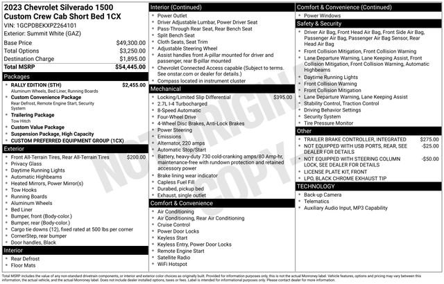Used 2023 Chevrolet Silverado 1500 Custom w/ Rally Edition AWD/4WD image 23
