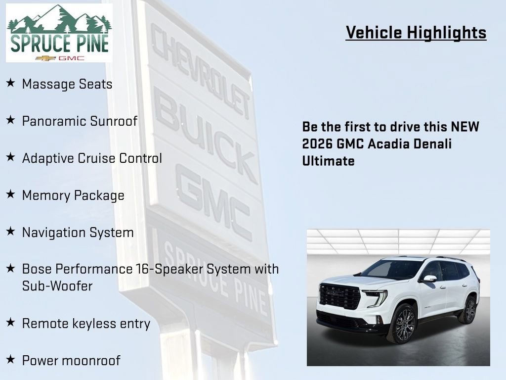 New 2026 GMC Acadia Denali Ultimate FWD image 5