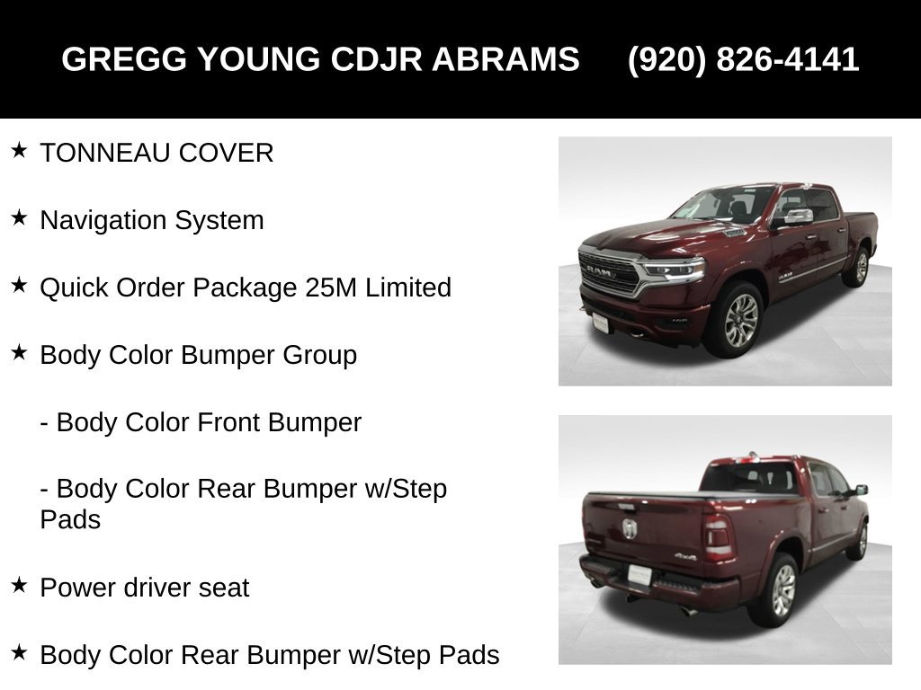Used 2022 RAM 1500 Limited w/ Body Color Bumper Group AWD/4WD image 7