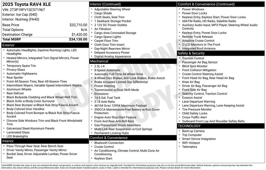 Used 2025 Toyota RAV4 XLE image 36