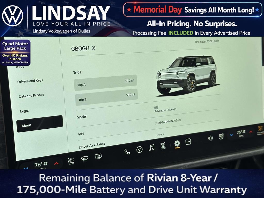 Used 2023 Rivian R1S Adventure AWD/4WD image 24