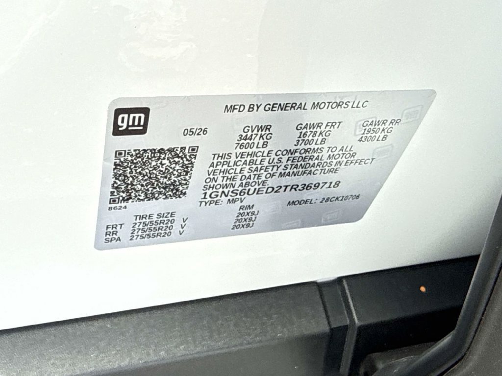 New 2026 Chevrolet Tahoe 4WD w/ 1FL Safety Package image 18