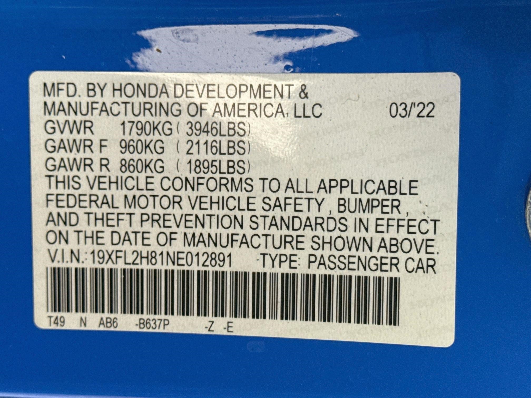 Used 2022 Honda Civic Sport image 40