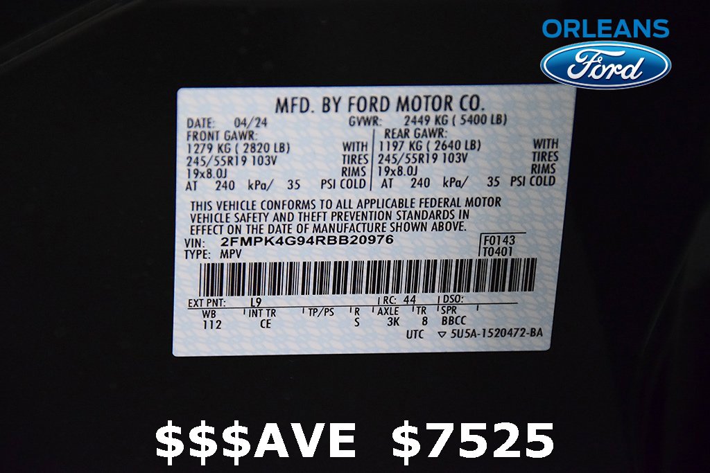 New 2024 Ford Edge SE w/ Black Appearance Package image 15