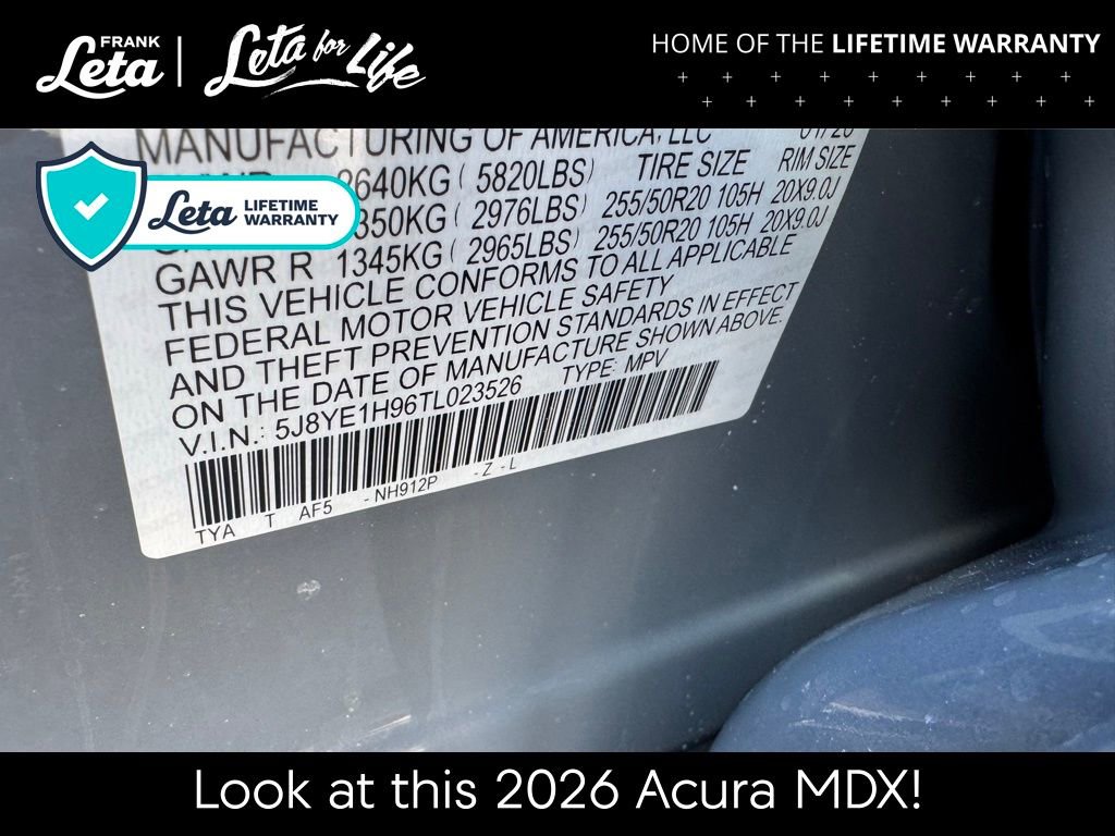 New 2026 Acura MDX A-Spec image 27