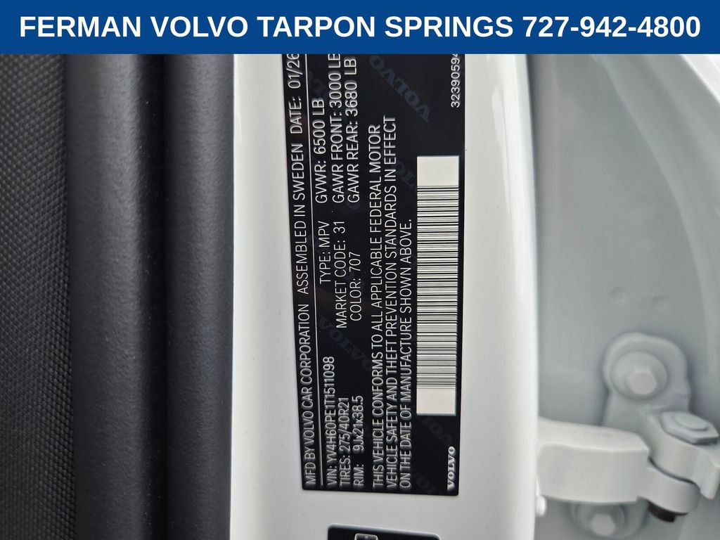 New 2026 Volvo XC90 T8 Plus w/ Protection Package Premier AWD/4WD image 22