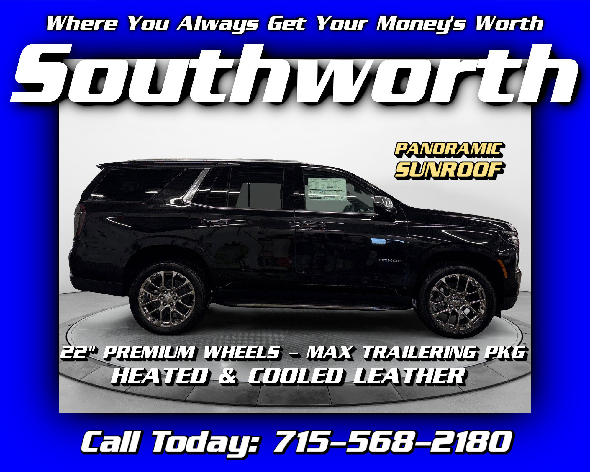 New 2026 Chevrolet Tahoe Premier w/ Sun And Tow Package