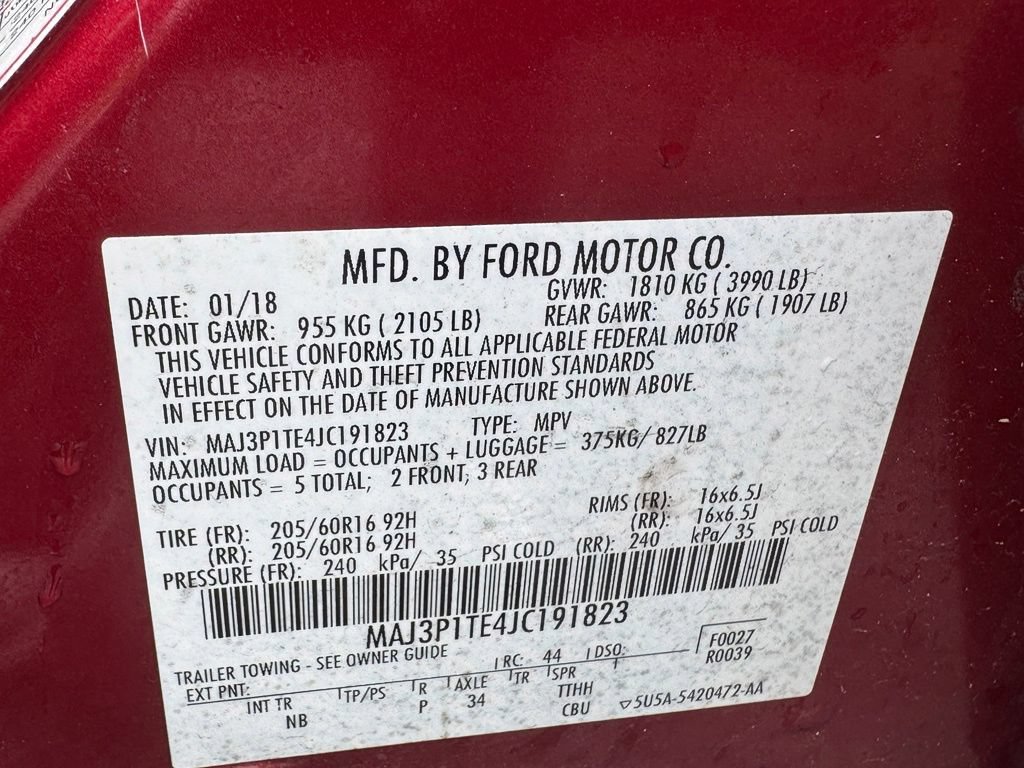 Used 2018 Ford EcoSport SE FWD image 18