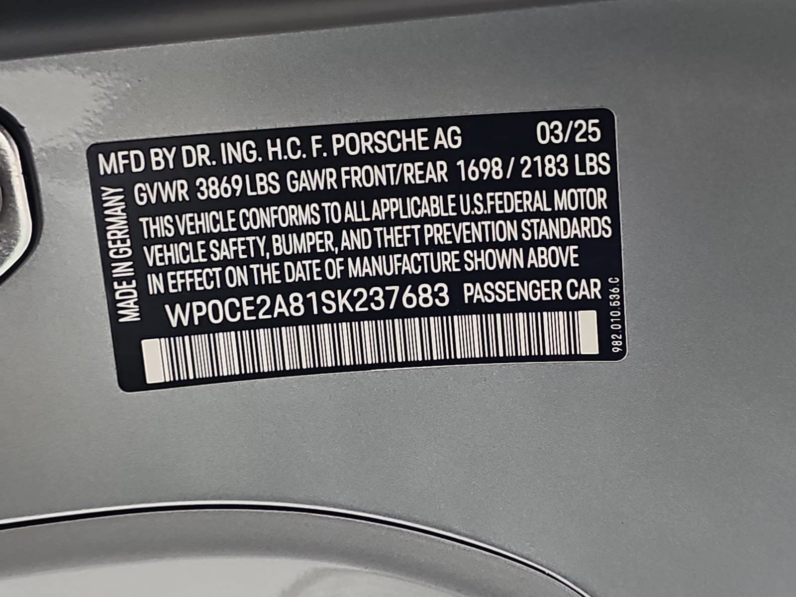 Used 2025 Porsche 718 Boxster Spyder RS RWD image 29