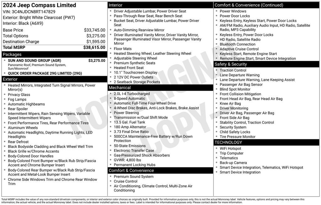 Used 2024 Jeep Compass Limited w/ Sun and Sound Group image 21