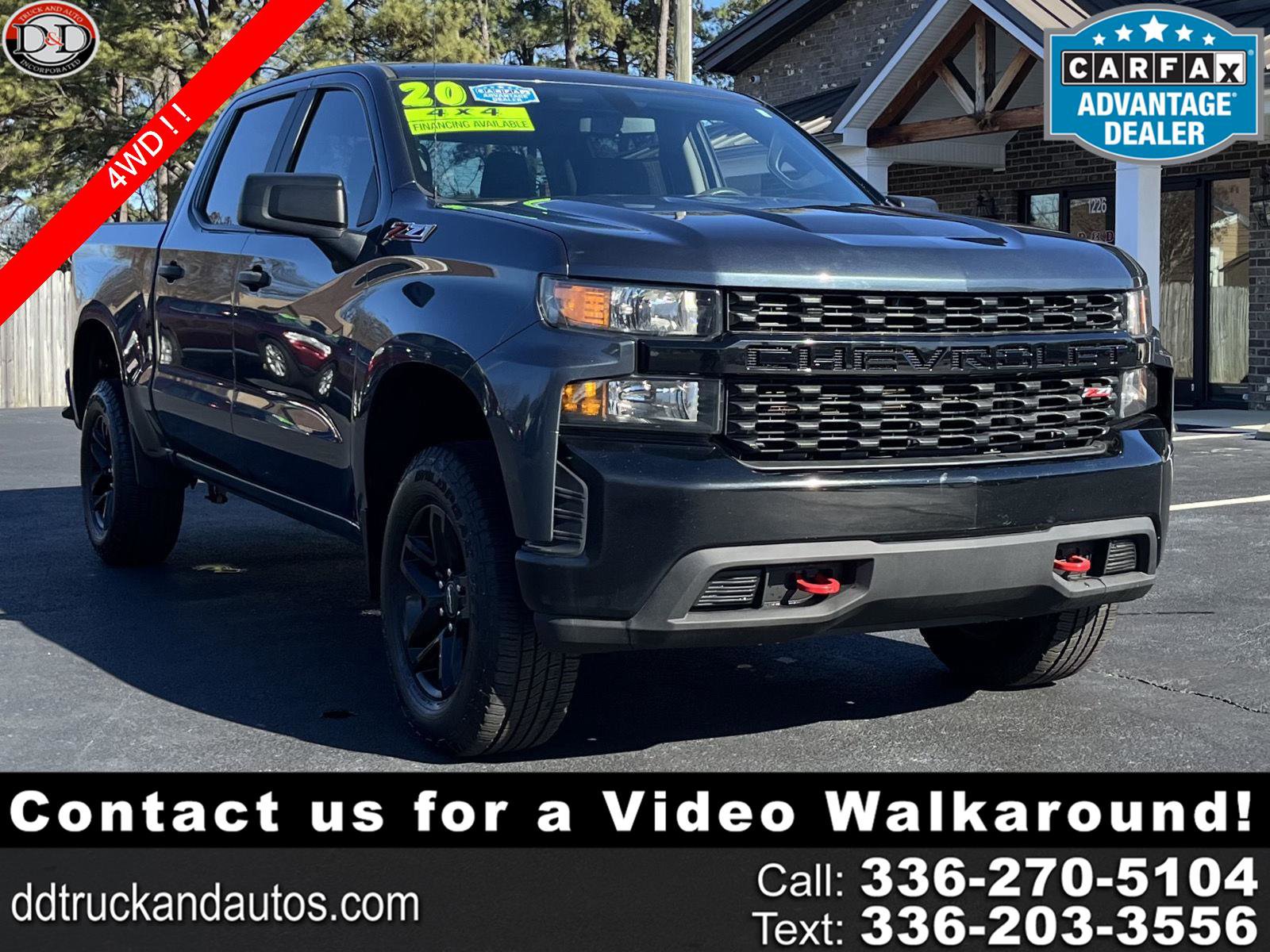 Used 2020 Chevrolet Silverado 1500 Custom Trail Boss w/ Custom Convenience Package