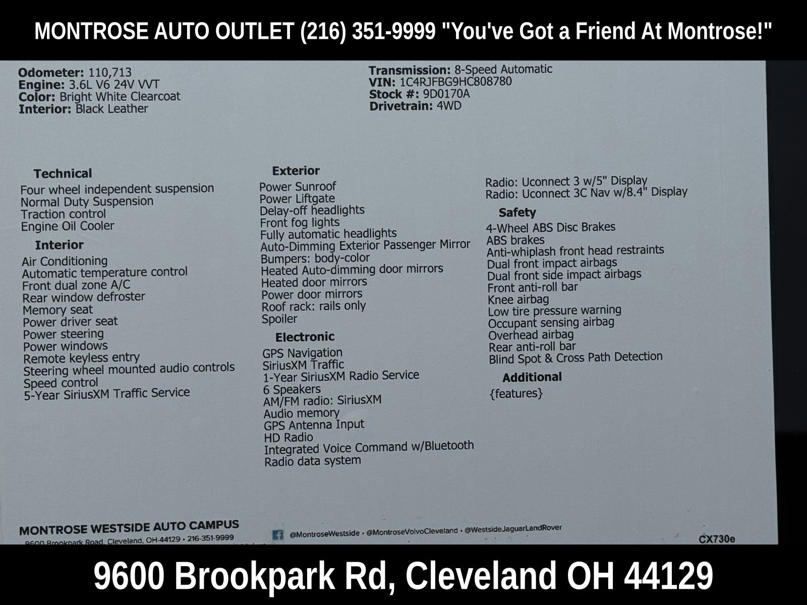 Used 2017 Jeep Grand Cherokee Limited image 60