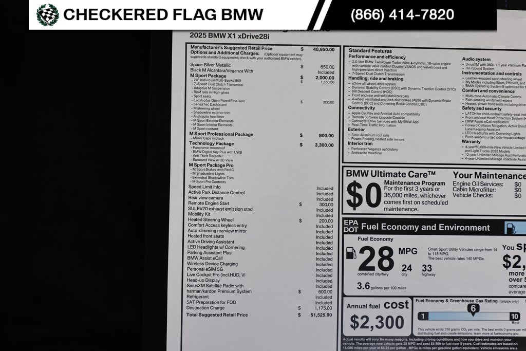 Used 2025 BMW X1 xDrive28i w/ Technology Package image 38