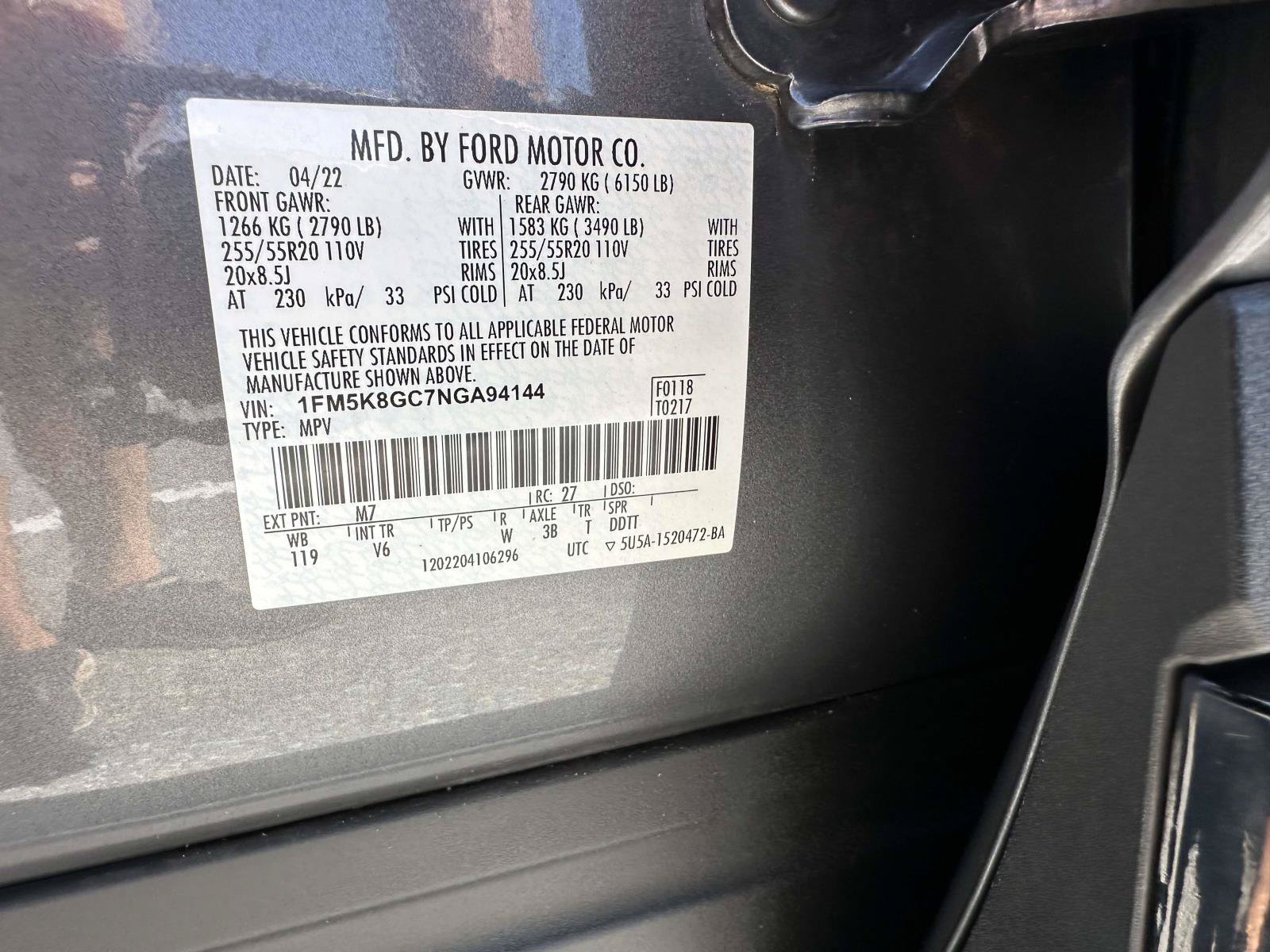 Used 2022 Ford Explorer ST AWD/4WD image 30