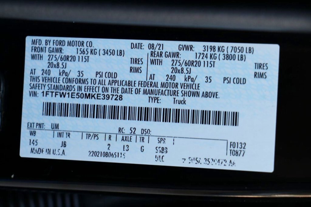 Used 2021 Ford F150 XL w/ STX Appearance Package image 31