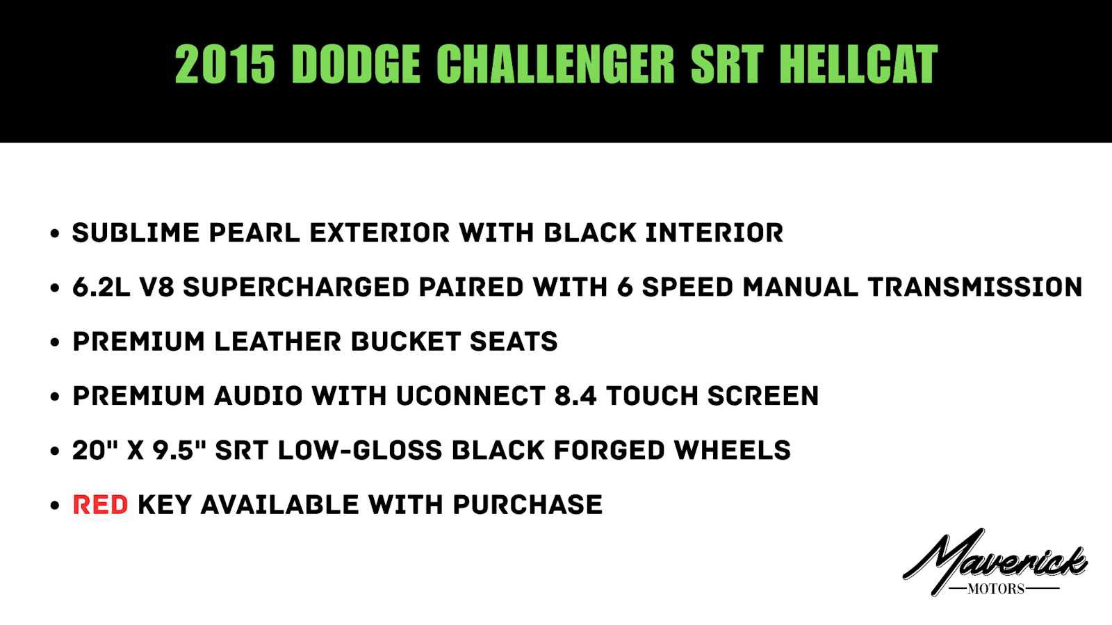 Used 2015 Dodge Challenger SRT Hellcat RWD image 2