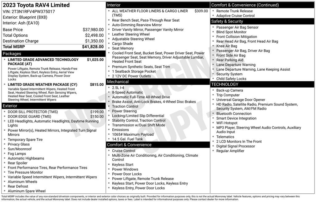 Certified 2023 Toyota RAV4 Limited AWD/4WD image 32