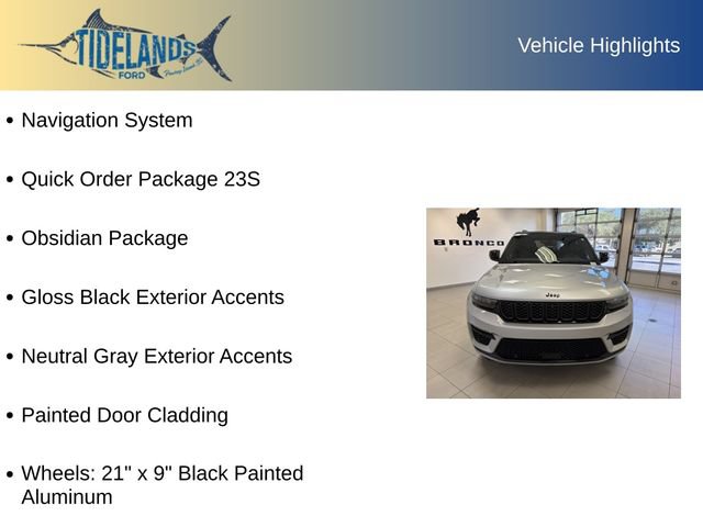 Used 2025 Jeep Grand Cherokee Summit w/ Obsidian Package AWD/4WD image 11