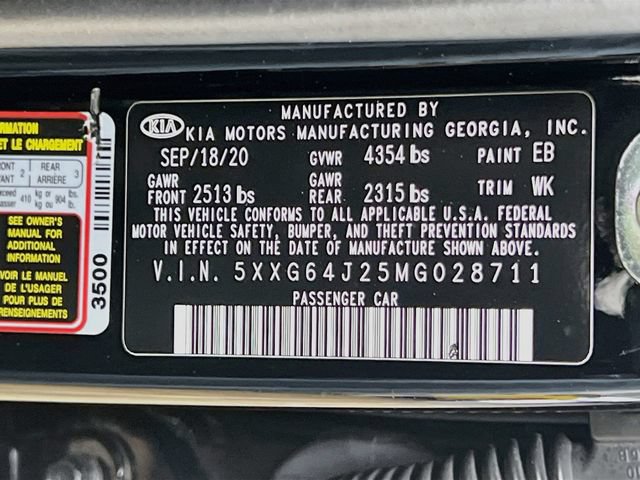 Certified 2021 Kia K5 GT-Line FWD image 30