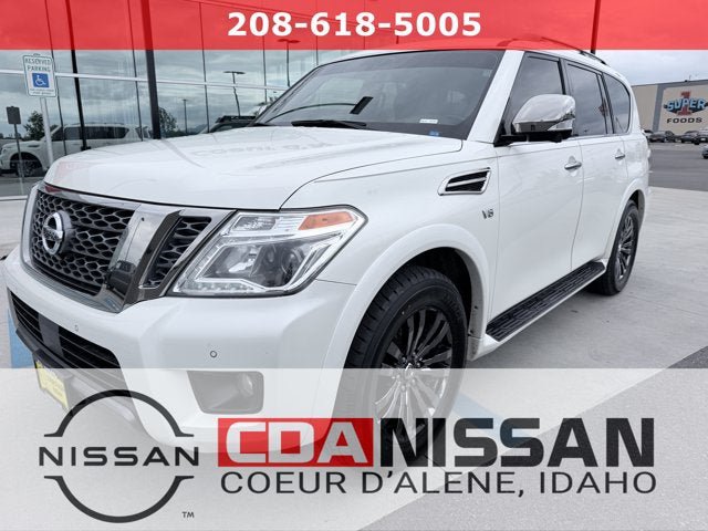 Certified 2019 Nissan Armada Platinum w/ Captain's Chairs Package AWD/4WD image 1