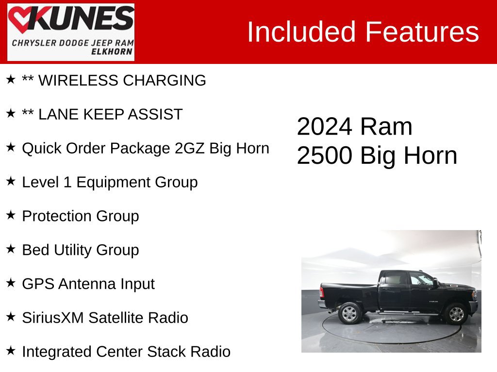 Used 2024 RAM 2500 Big Horn w/ Bed Utility Group AWD/4WD image 3