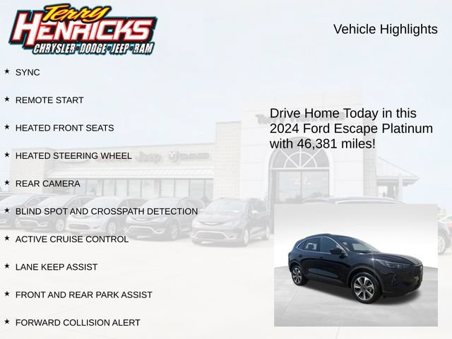 Used 2024 Ford Escape Platinum AWD/4WD image 4