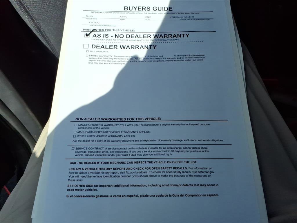 Used 2022 Toyota Camry XSE image 36