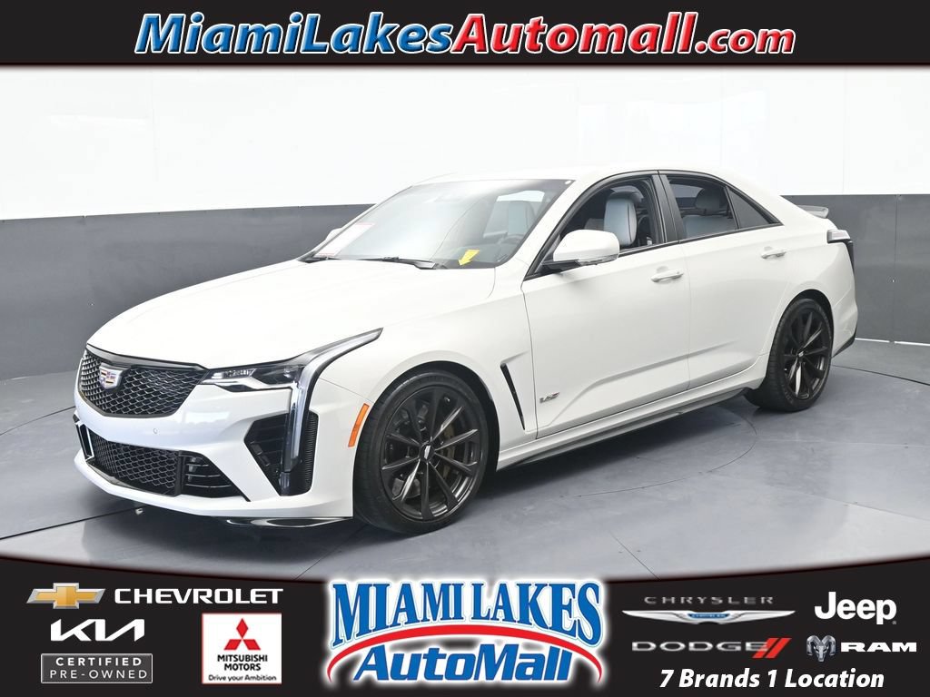 Used 2022 Cadillac CT4 V Blackwing w/ Climate Package RWD image 1