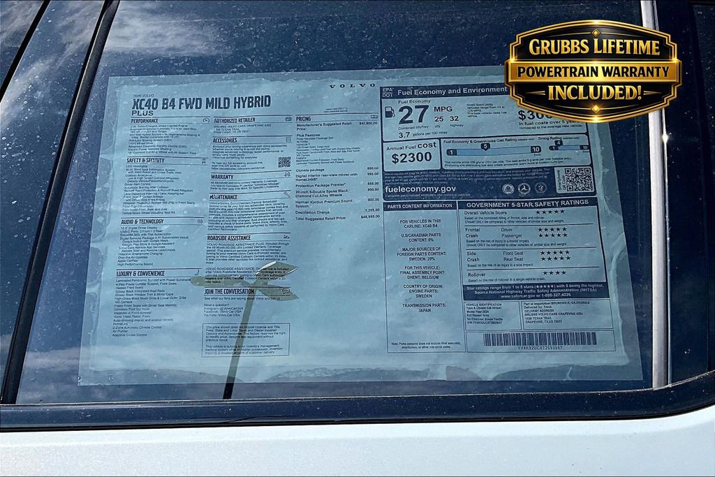New 2026 Volvo XC40 B4 Plus w/ Protection Package Premier FWD image 26