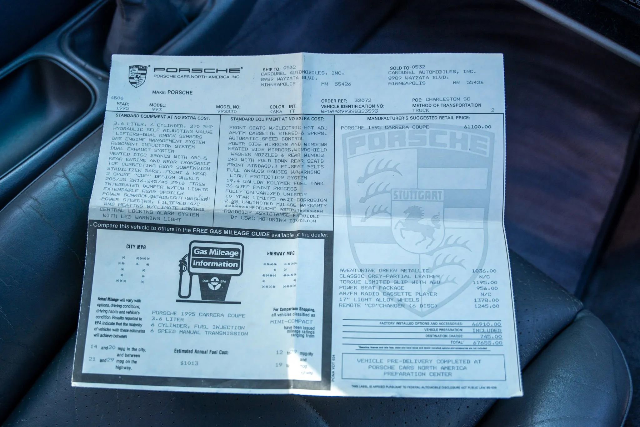 Used 1995 Porsche 911 GT3 RS image 5