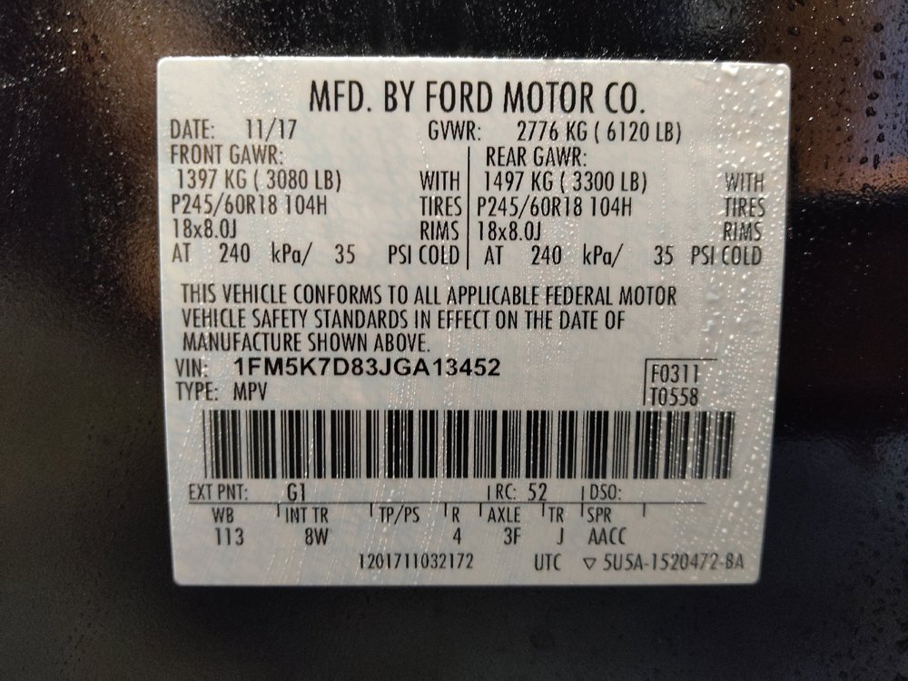 Used 2018 Ford Explorer XLT w/ Equipment Group 201A FWD image 33