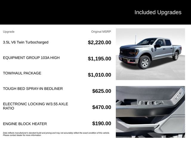 New 2026 Ford F150 XL w/ Equipment Group 103A High AWD/4WD image 5