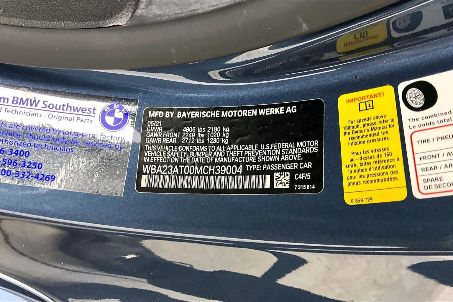 Used 2021 BMW 430i Convertible w/ M Sport Package RWD image 34
