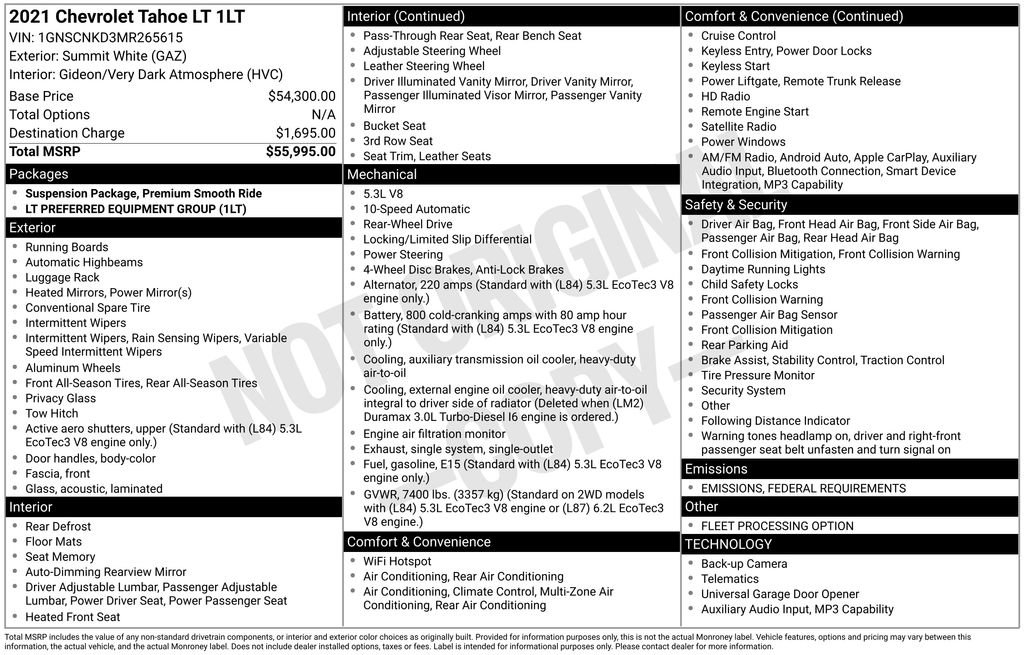 Used 2021 Chevrolet Tahoe LT image 31