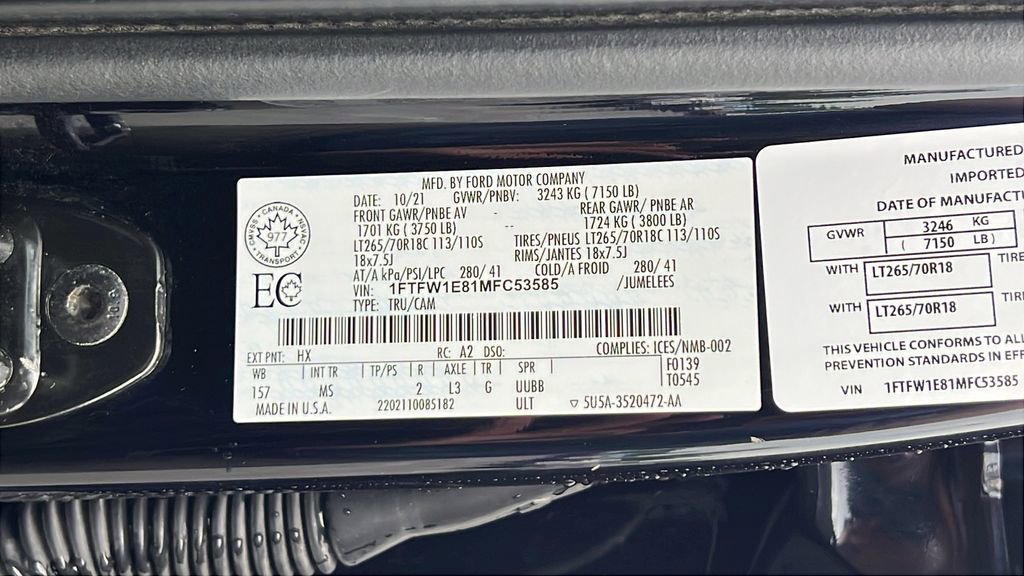 Used 2021 Ford F150 XLT w/ Equipment Group 302A High image 11