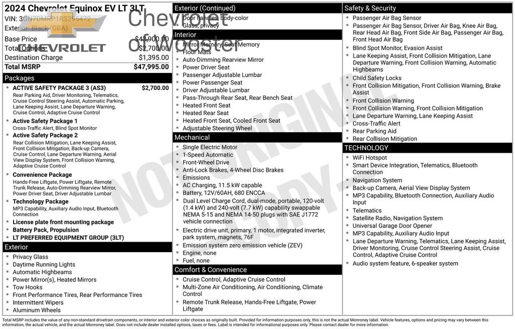Used 2024 Chevrolet Equinox EV LT w/ Active Safety Package 3 image 1