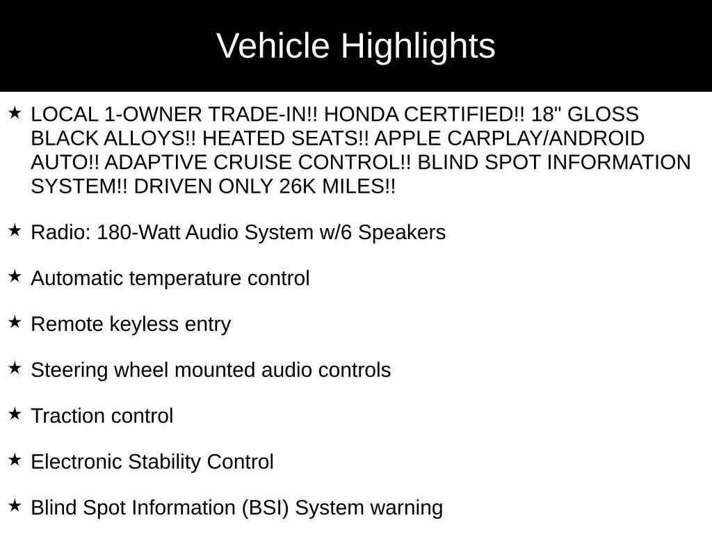 Certified 2023 Honda HR-V Sport image 36