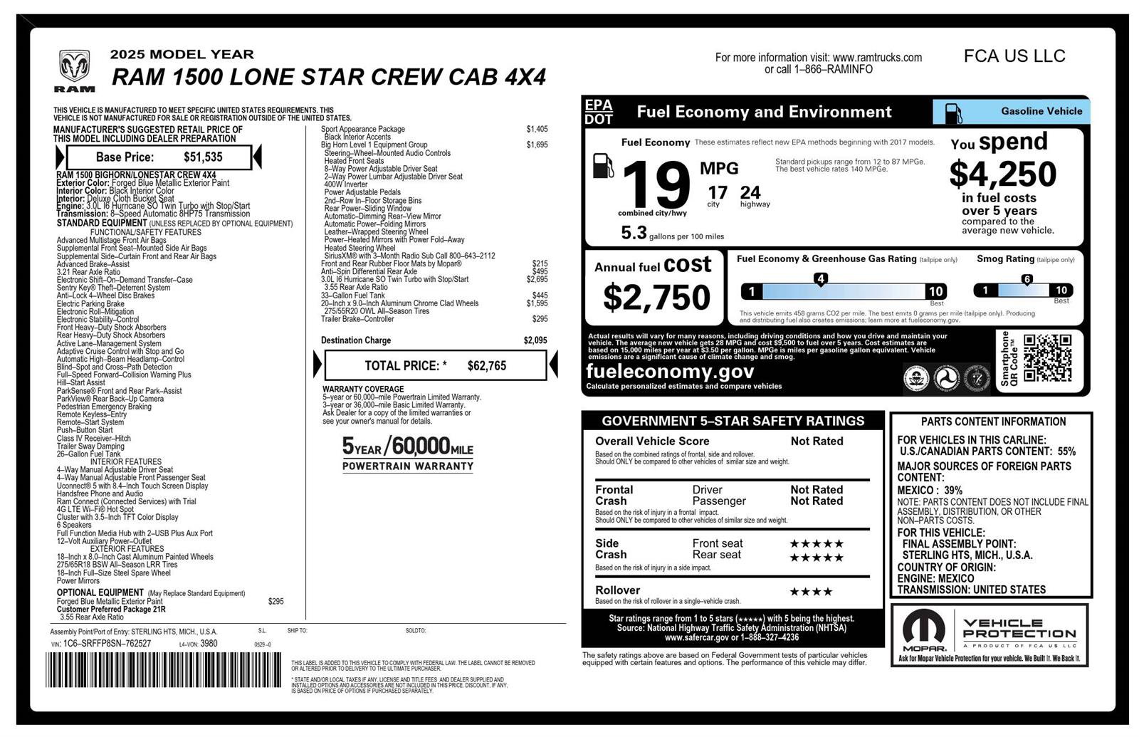 Used 2025 RAM 1500 Lone Star image 14