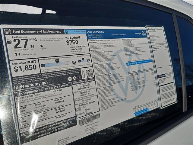 New 2026 Volkswagen GTI SE FWD image 20