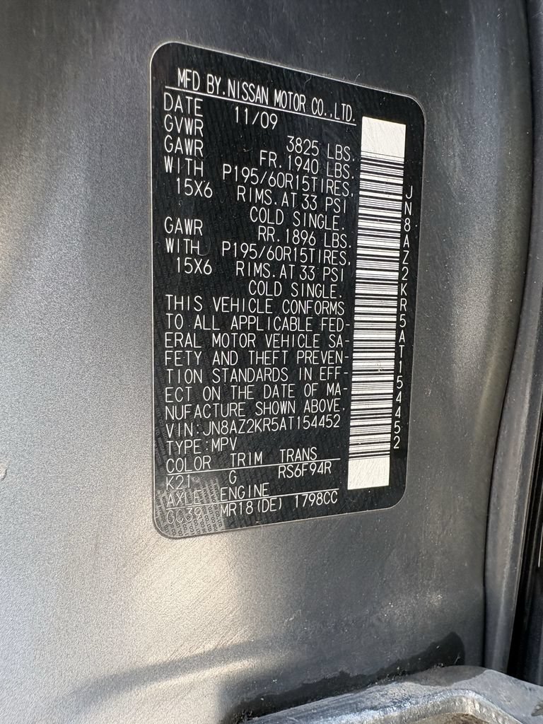 Used 2010 Nissan Cube 1.8 w/ Interior Designer Pkg FWD image 25